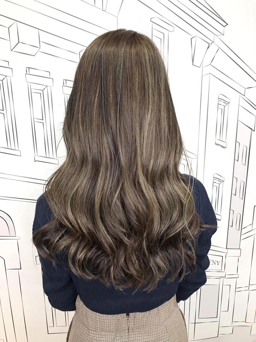 ロング カラー カット ヘアカラー トリートメント TOMOKA/透明感 艶髪/髪質改善🫧のヘアスタイル