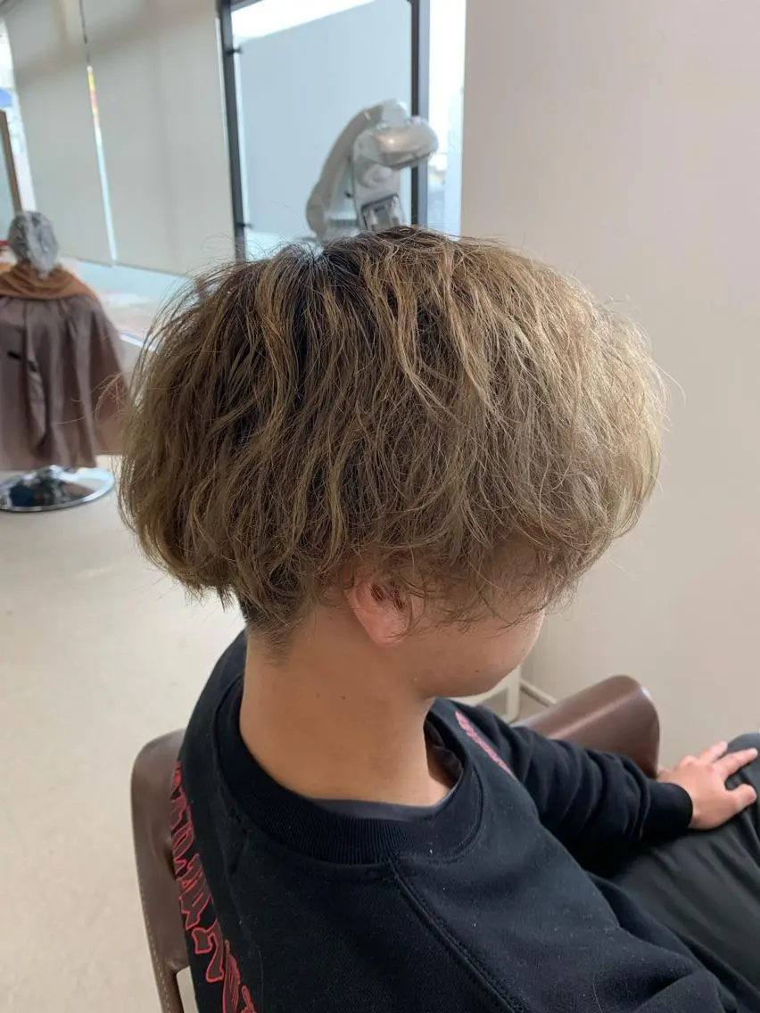 ミディアム メンズ カット パーマ KIRUTOCO 藤井　　純のヘアスタイル