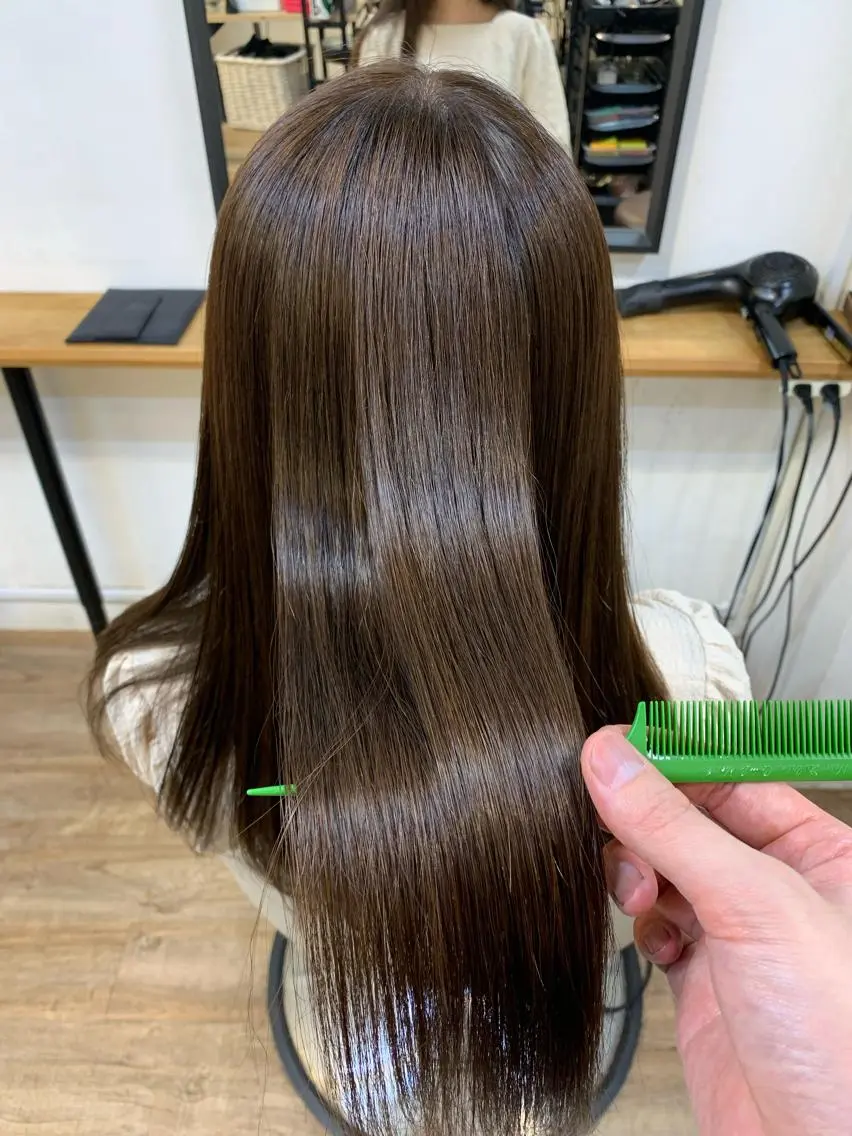 セミロング メンズパーマ shell 宮下のヘアスタイル