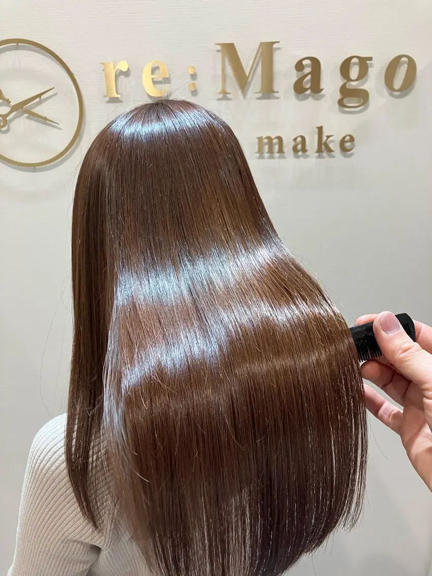 ロング カラー ヘアアレンジ キッズ カット ヘアカラー トリートメント 横浜関内髪質改善 re:Magoのヘアスタイル