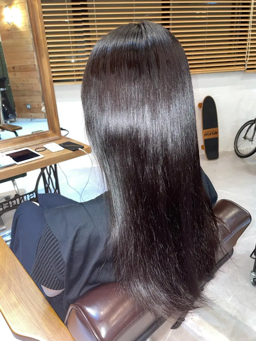 ロング 清水 美雪のヘアスタイル