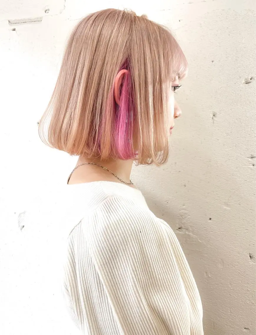 ショート ヘアカラー ショート✨ボブ✨代表 新田見美仁のヘアスタイル