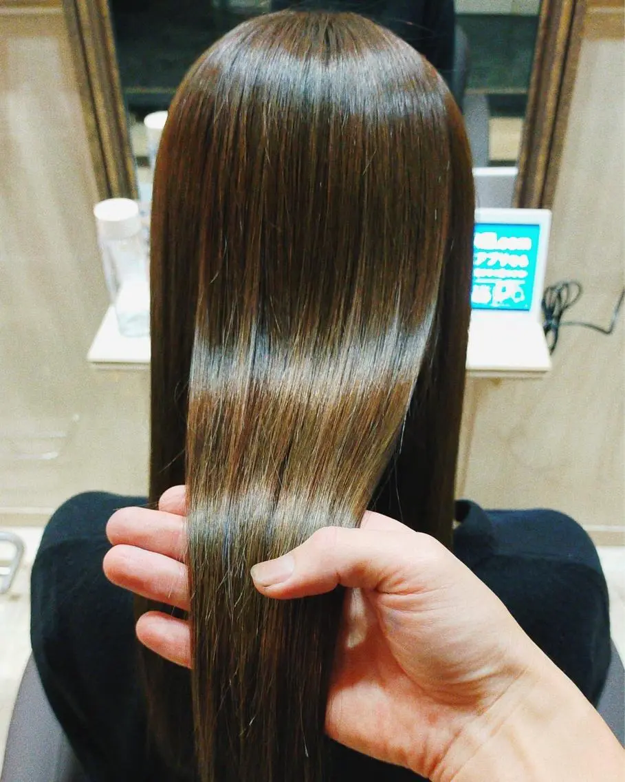 ロング トリートメント カット 縮毛矯正 トリートメント 鈴木 優一のヘアスタイル