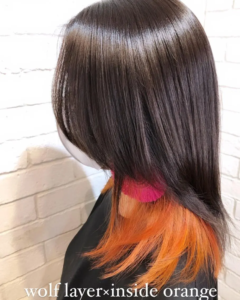 セミロング カラーアンドケアリタ kitamuuuのヘアスタイル