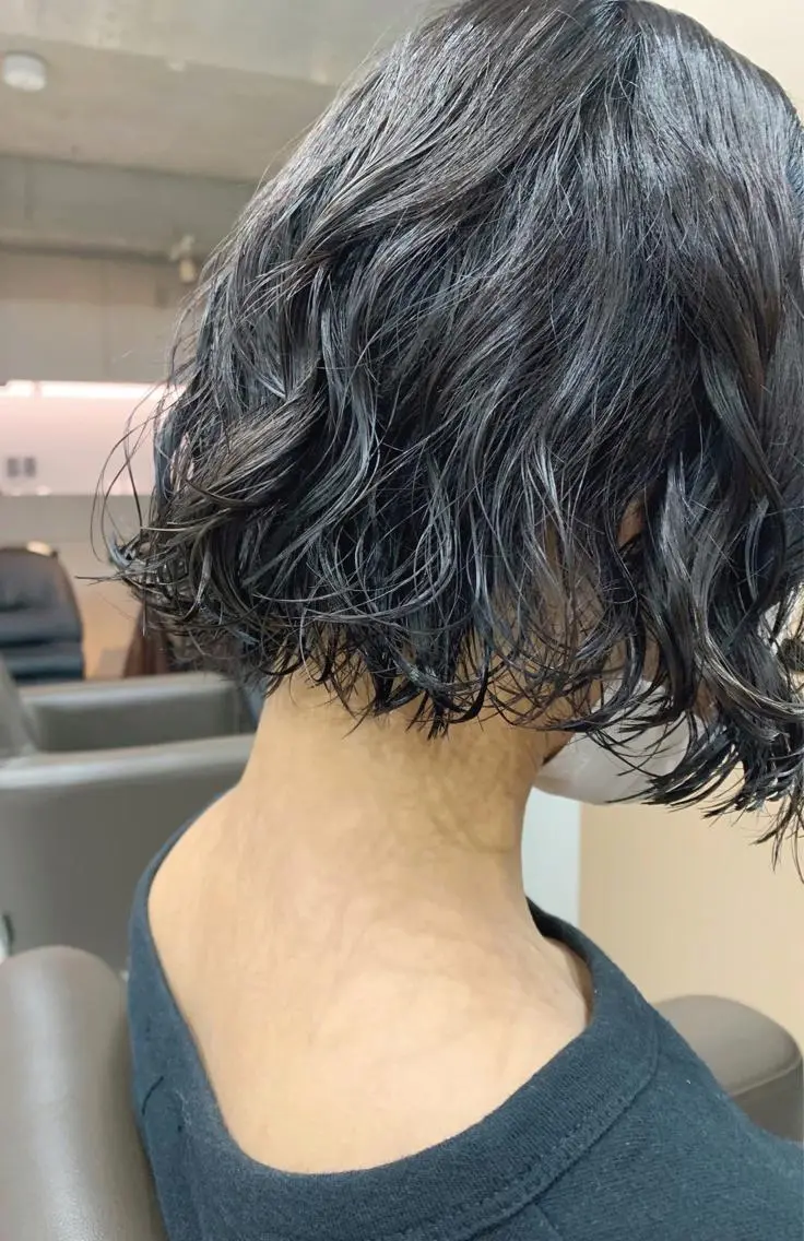 パーマ ボブパーマコテ巻き風 パーマNo1深江秀平のヘアスタイル