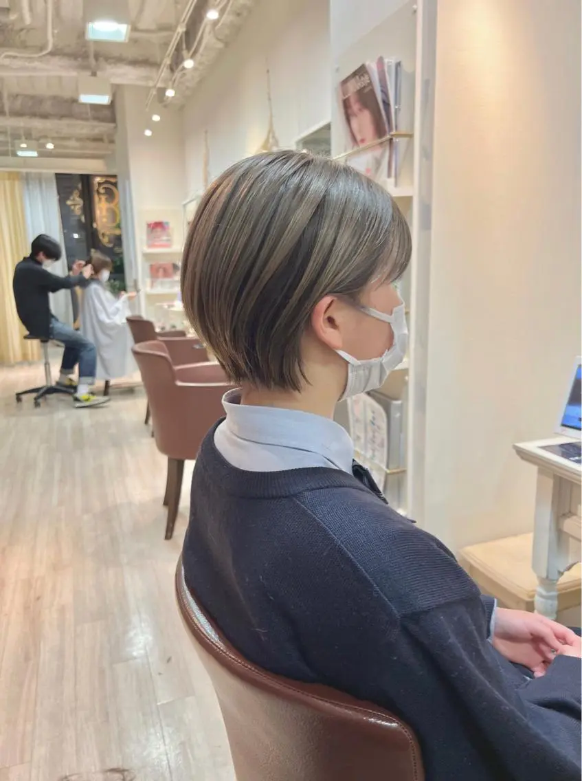 ショート 丸みショート ショートヘア カット ボブ/パーマ 村中　仁人のヘアスタイル
