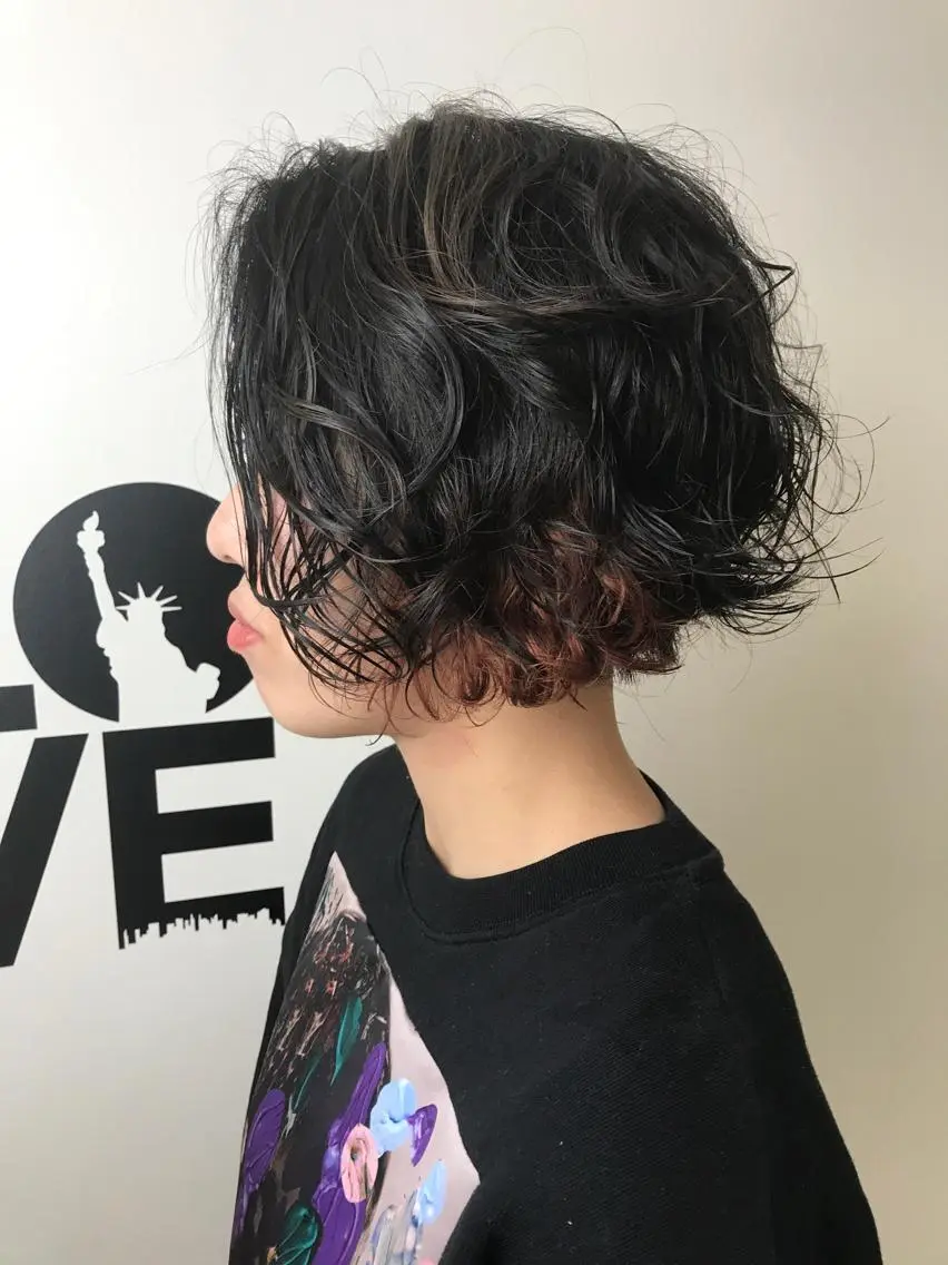 ショート カラー カット ヘアカラー 湯浅 了一のヘアスタイル