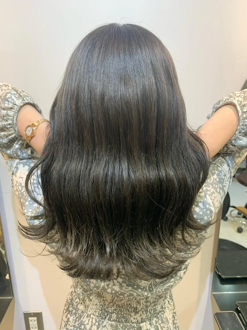 ロング カラー ヘアアレンジ REONA🪽✨薬院 レイヤーカット🫧のヘアスタイル