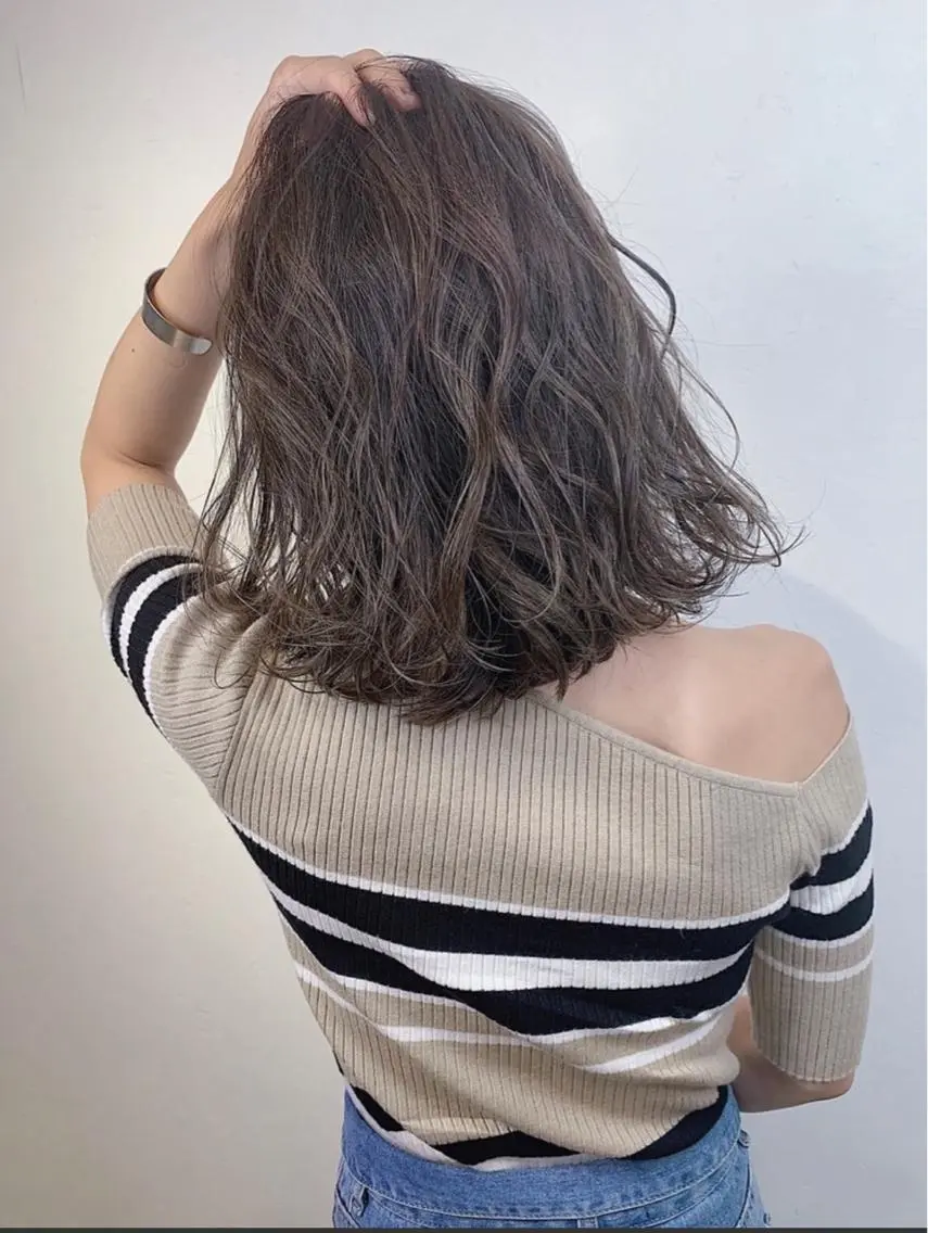 ミディアム カラー ヘアアレンジ 女性が憧れる ショート/角田愛和のヘアスタイル