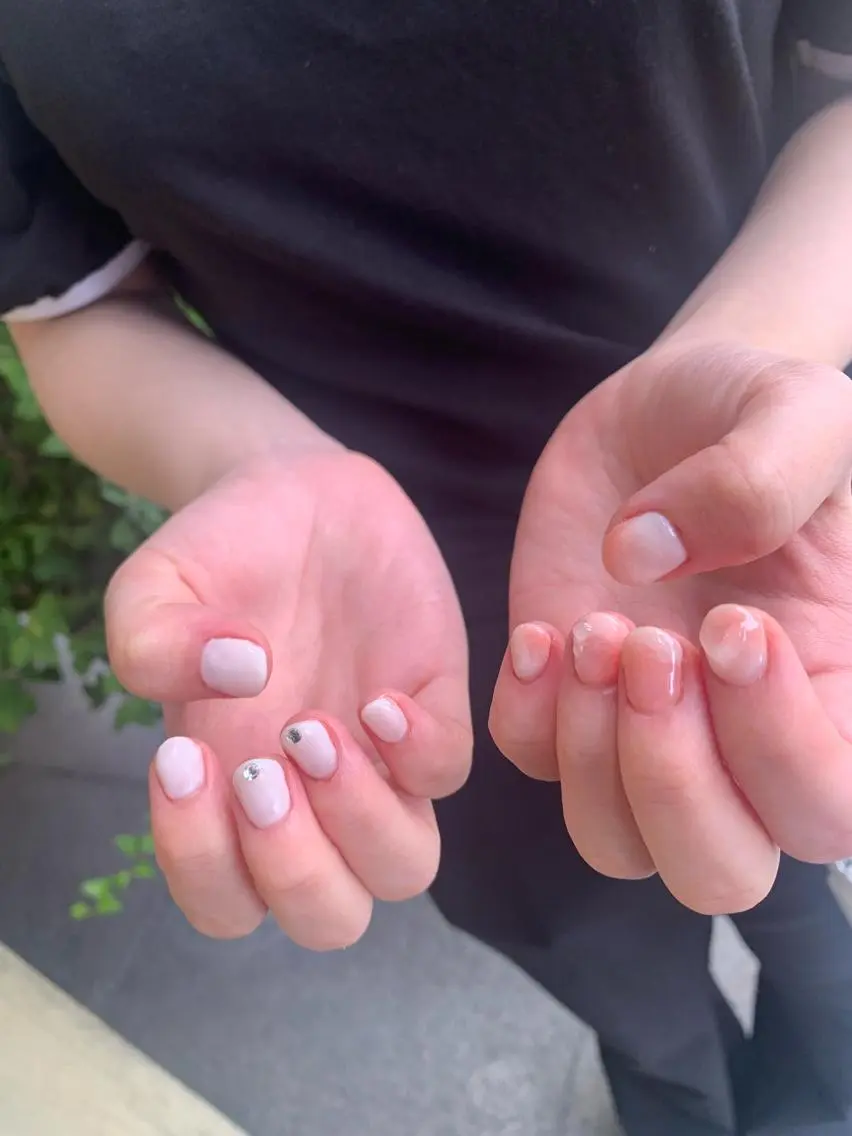 ネイル ハンドネイル なぽ ❤︎長さだし / 韓国nailのネイルデザイン