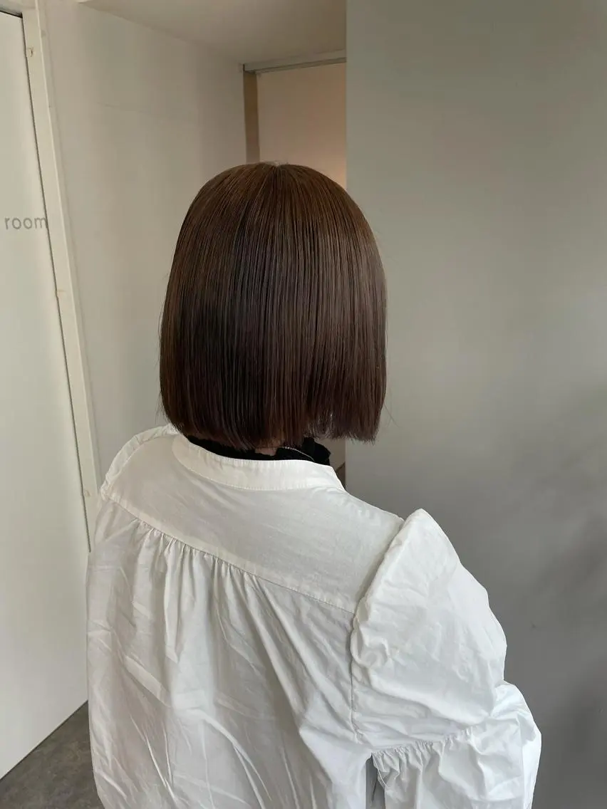 ショート チョコレートブラウン ヘアカラー ♡透明感/艶カラー/ M a I ♡のヘアスタイル