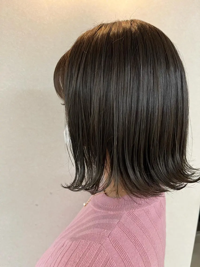 ミディアム カラー ✨艶髪✨ 奈須晴香のヘアスタイル