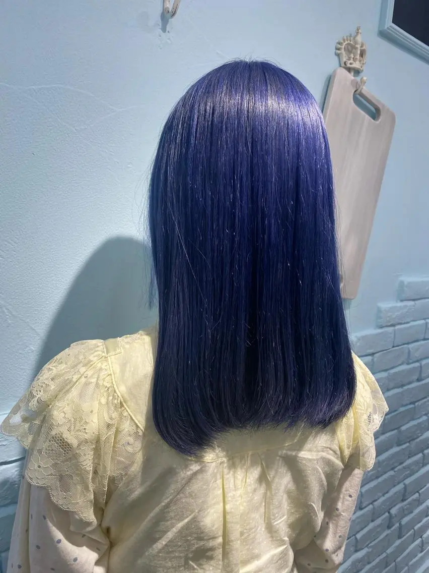 ロング カラー ヘアアレンジ ヘアカラー トリートメント 韓国レイヤーカット/ 儚げカラーチナツのヘアスタイル