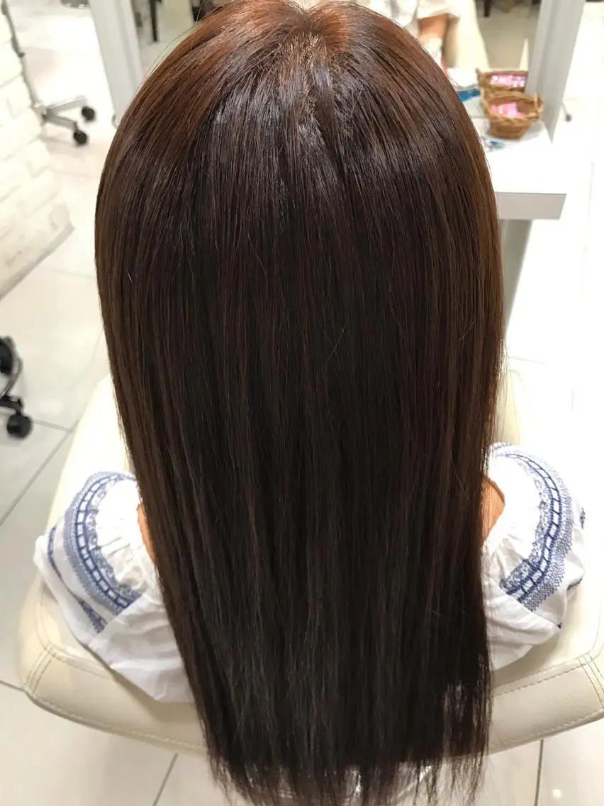 ロング カラー ベージュカラー ピンクカラー ピンクベージュ 【暖色カラー特化】 中山由梨のヘアスタイル