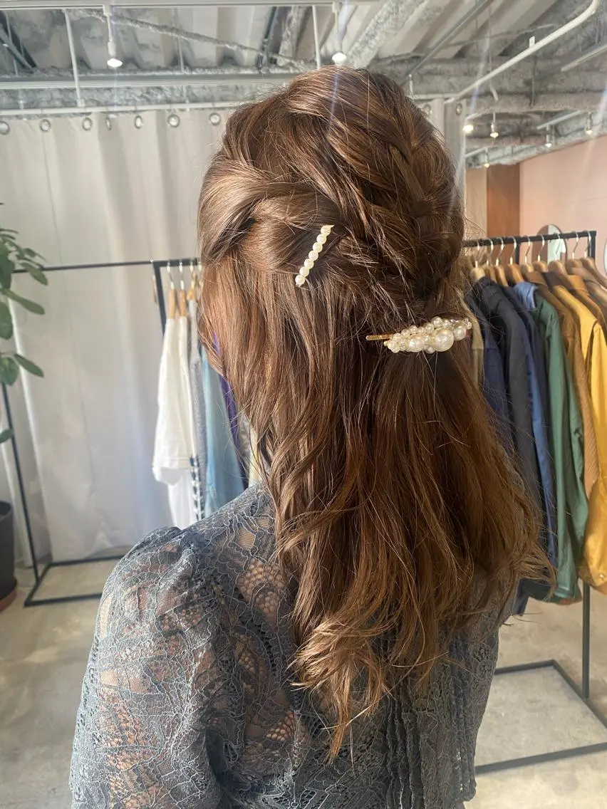 ロング カラー パーマ ヘアアレンジ Hayashi Shioriのヘアスタイル