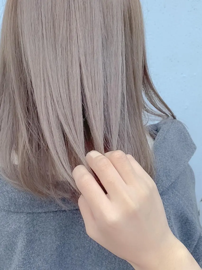 セミロング カラー ビューティービースト 新宿のヘアスタイル