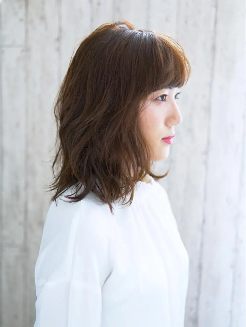 ミディアム カラー パーマ ヘアアレンジ メンズ キッズ ネイル マツエク・マツパ ミディアムネイル 永野 良一のヘアスタイル