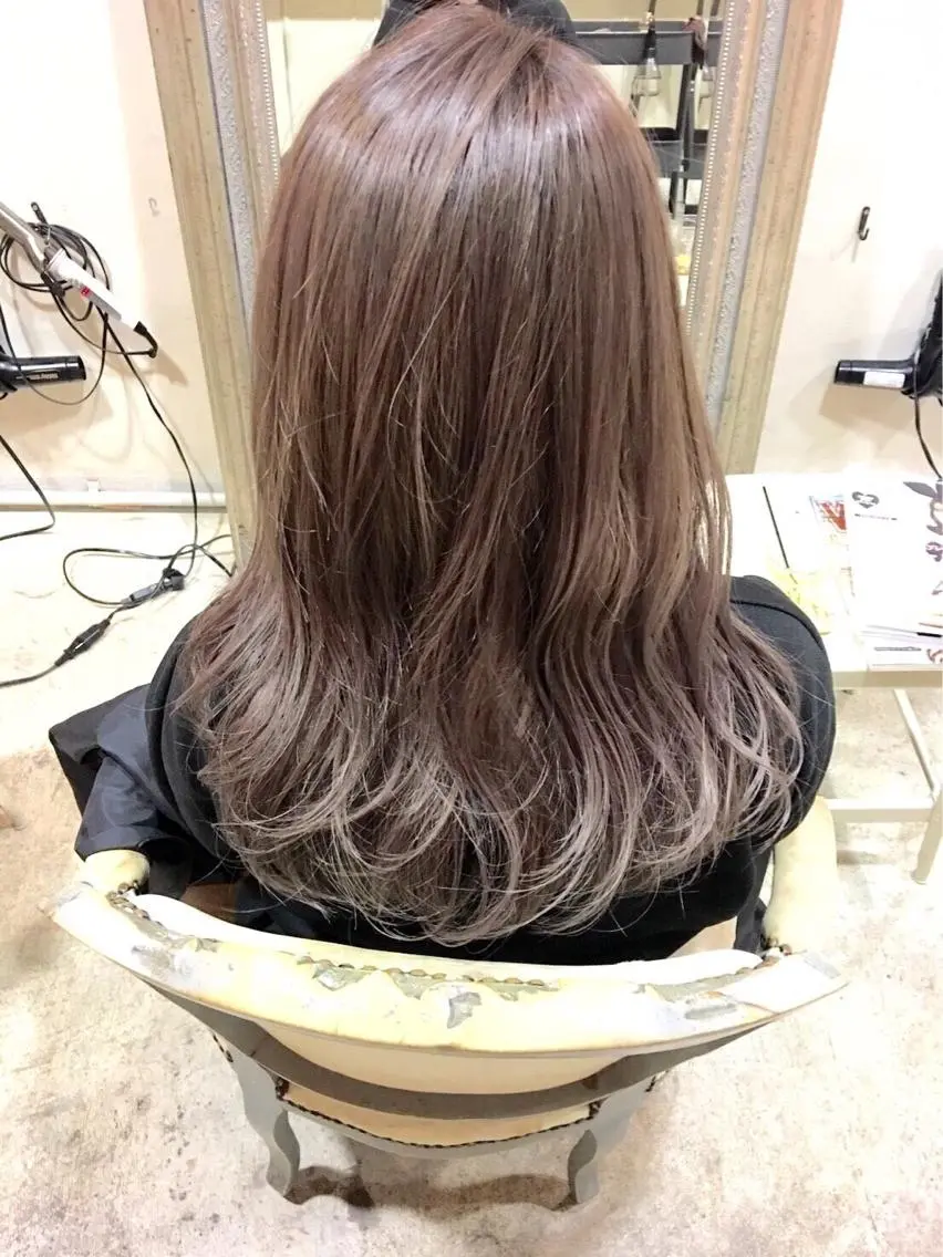 ロング カラー パーマ ヘアアレンジ キッズ ネイル マツエク・マツパ 野田 修平のヘアスタイル