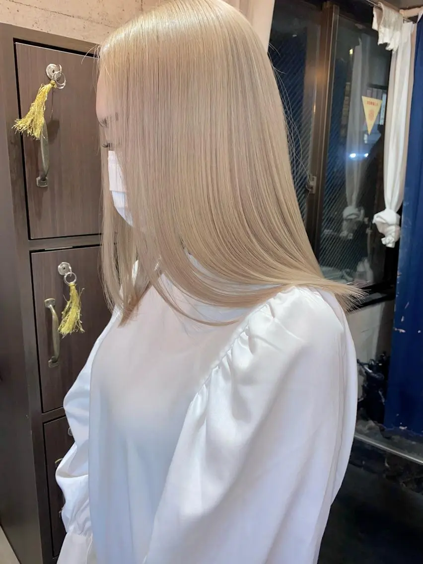 ミディアム カラー ヘアカラー トリートメント ⭕️ダメージレス特化 髪質改善🥇丸山憲人のヘアスタイル