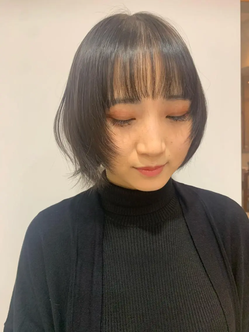 ミディアム カラー ボブ レイヤーカット ウルフカット ウルフボブ 中目黒🌼 🌼ハナのヘアスタイル
