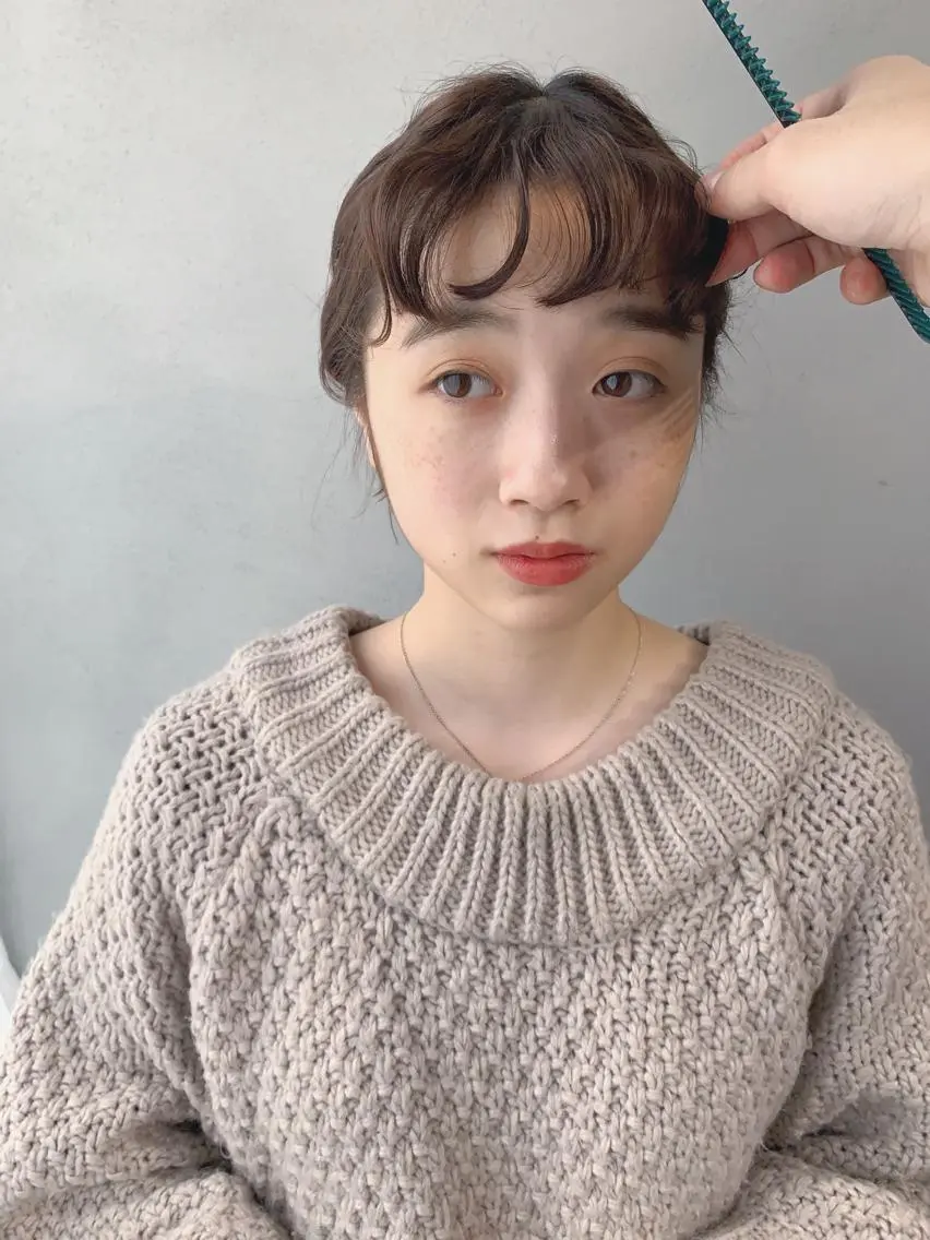 ショート カラー ボブパーマコテ巻き風 パーマNo1深江秀平のヘアスタイル