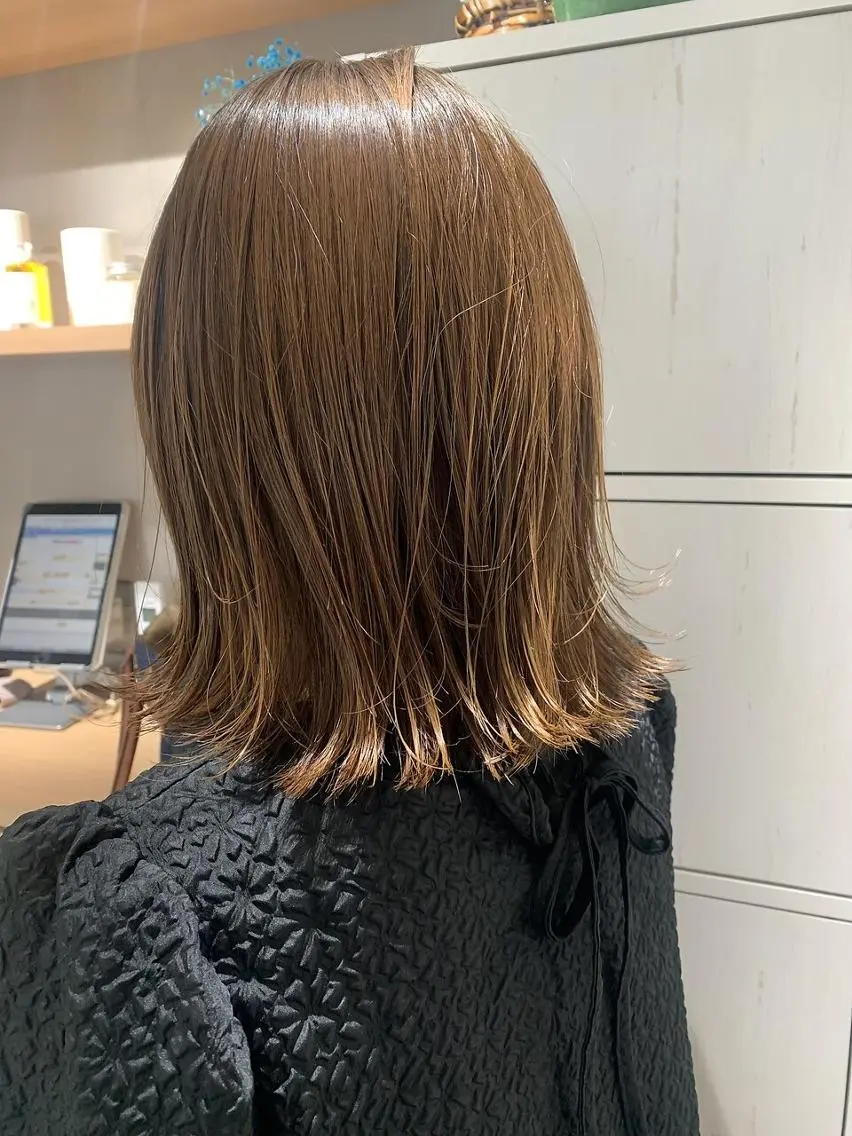 ミディアム カラー 髪質改善 縮毛矯正 カット ヘアカラー トリートメント arts茅ヶ崎 エリアNO1髪質改善のヘアスタイル