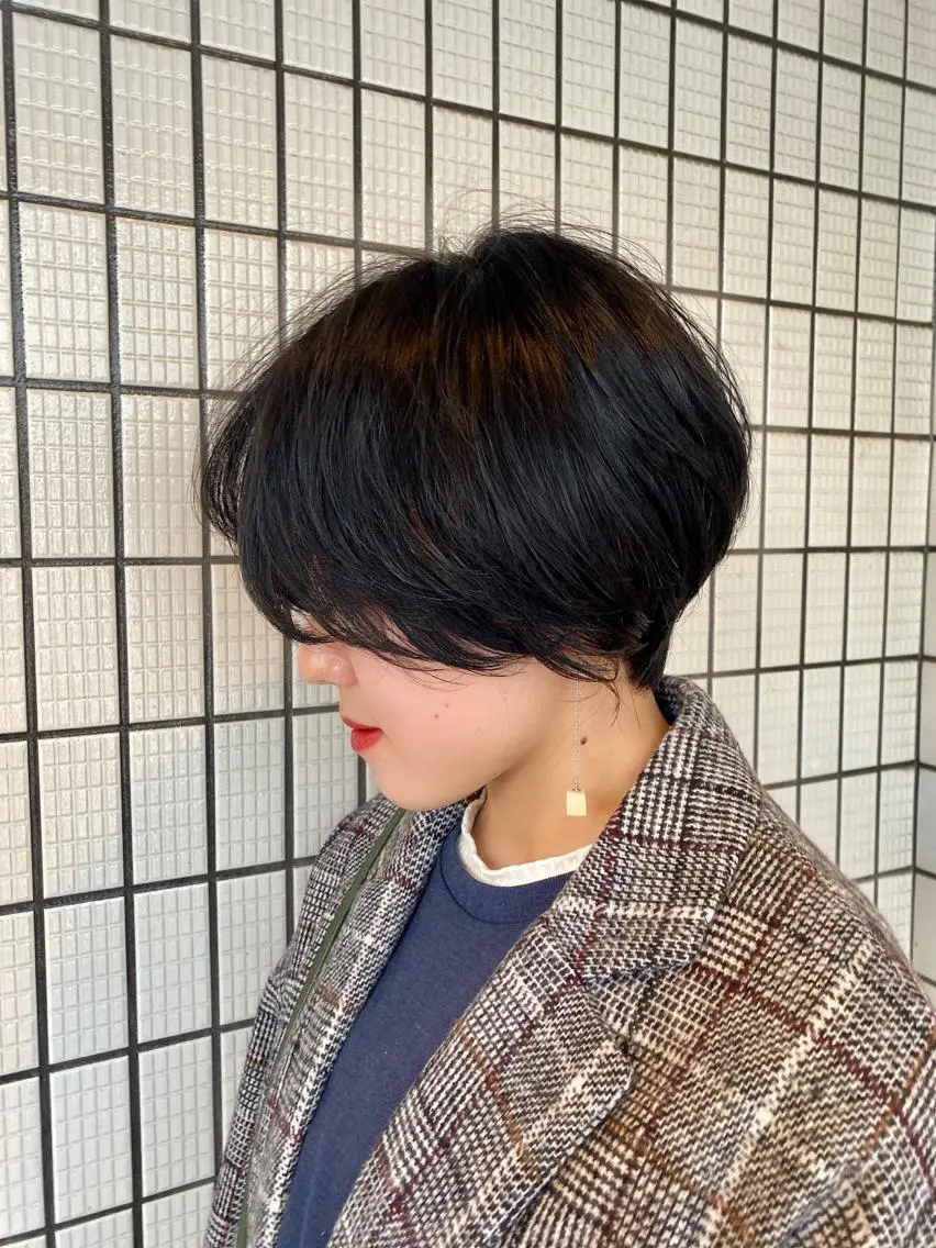 ショート カラー 透明感カラー ハイライトカラー ハイライト 五十嵐ゆり 美髪カラー 武蔵小杉のヘアスタイル