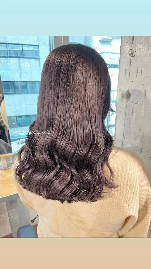 セミロング カラー パーマ ヘアアレンジ メンズ キッズ ネイル マツエク・マツパ アイブロウ 透明感カラー・レイヤ ー🎀amika🎀のヘアスタイル