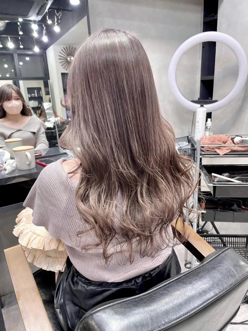 ロング ヘアカラー トリートメント 👑最高級エクステ 👑新宿/タイセイのヘアスタイル