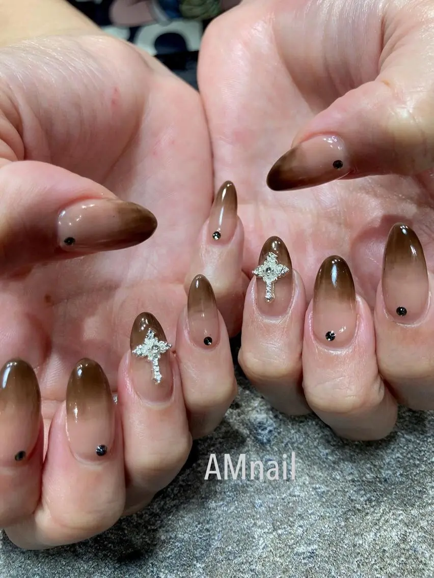 ネイル アートネイル 持ち込み ハンドネイル Am:nail 柏 SUE（スゥ）のネイルデザイン