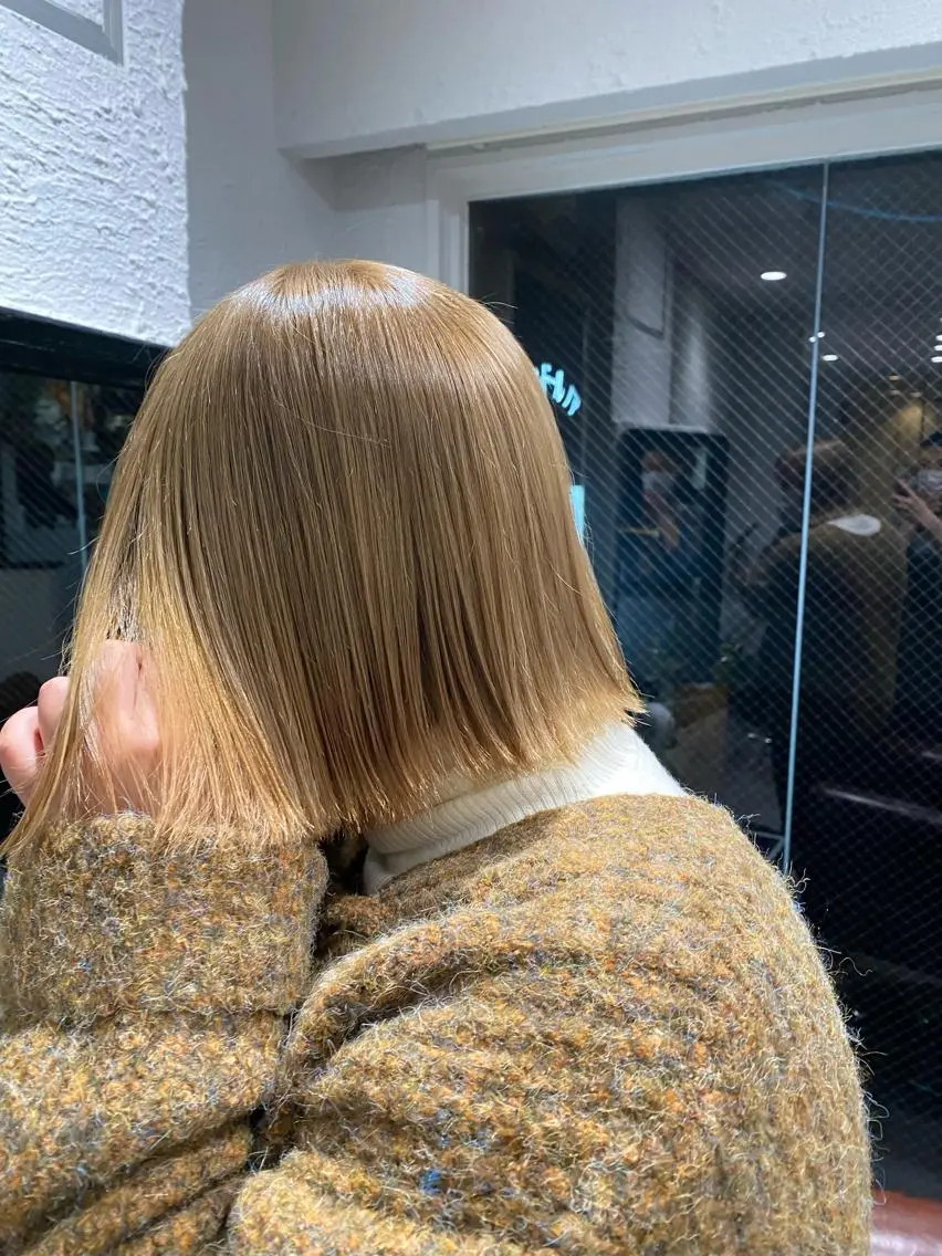 カラー ベージュカラー 木戸 愛美のヘアスタイル