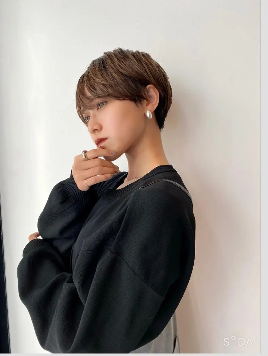 ショート カラー 渋谷  中性ヘア あかりのヘアスタイル