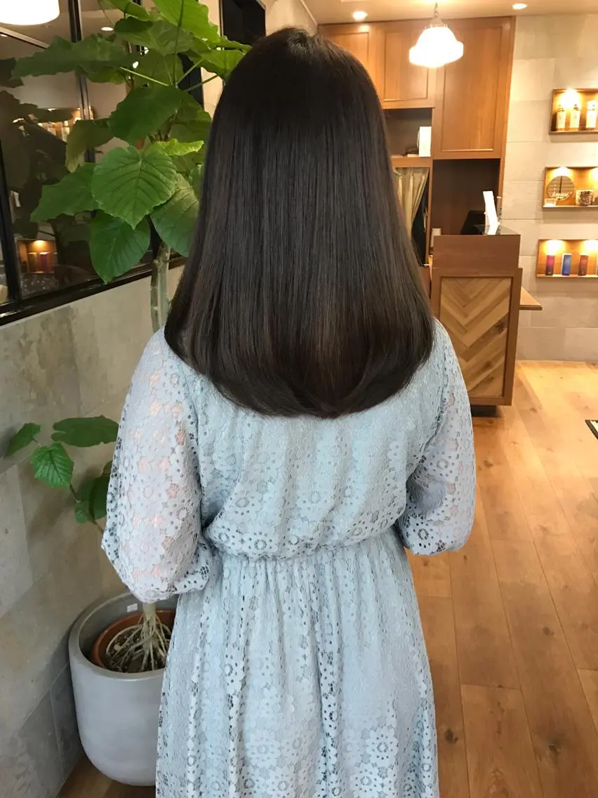 セミロング 開發 智也のヘアスタイル