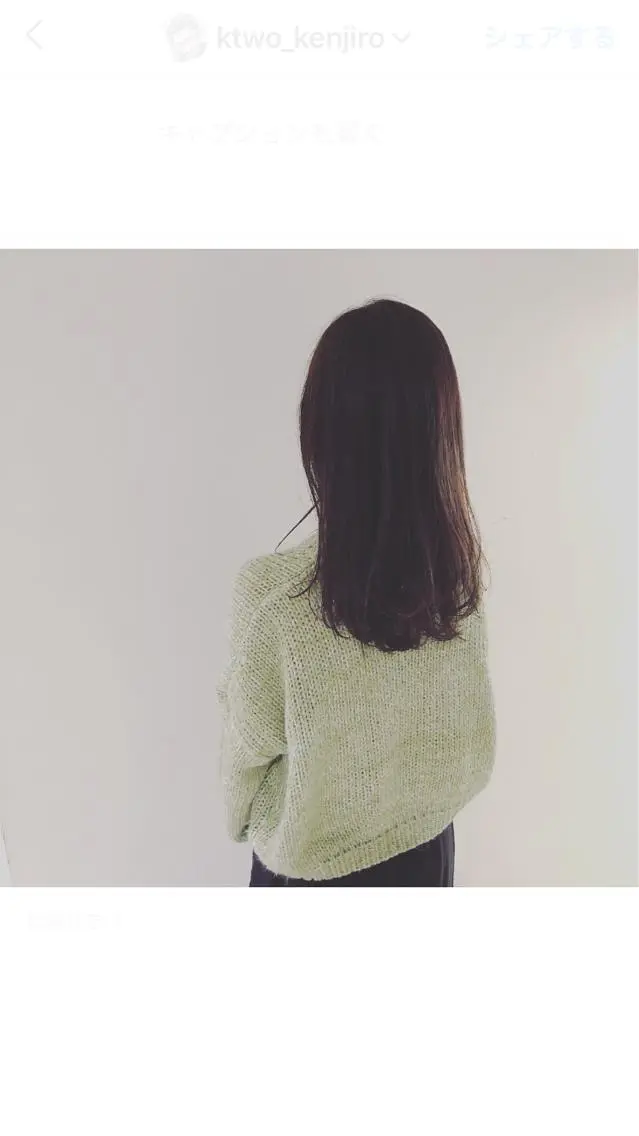 セミロング カラー カット ヘアカラー トリートメント モテ髪支持率NO.1 KENJIROのヘアスタイル