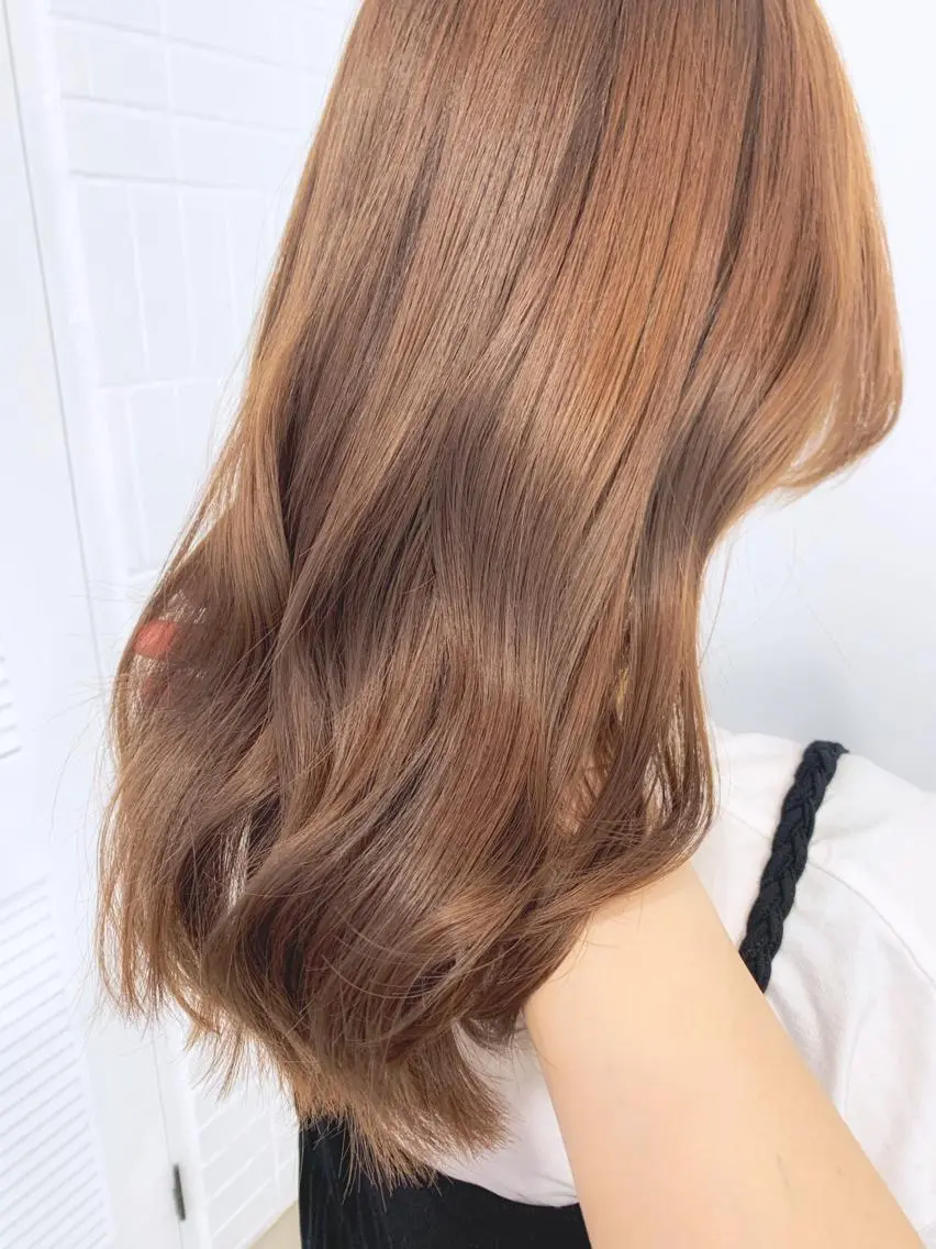 ロング カラー ヘアアレンジ ベージュカラー 🍒暖色✖️レイヤー ／Haruna🍒のヘアスタイル