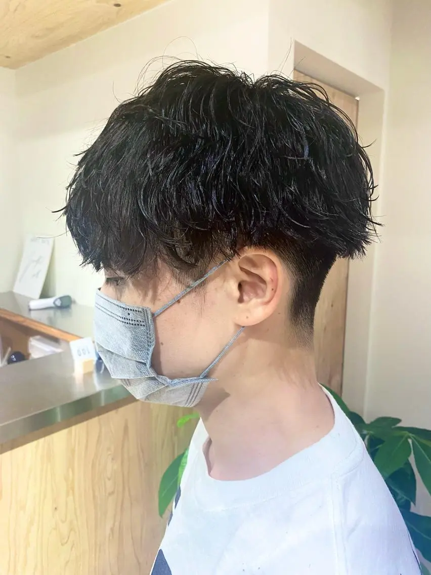 パーマ メンズ カット パーマ ヘアセット メンズブリーチカラー /パーマ ごーた立川のヘアスタイル