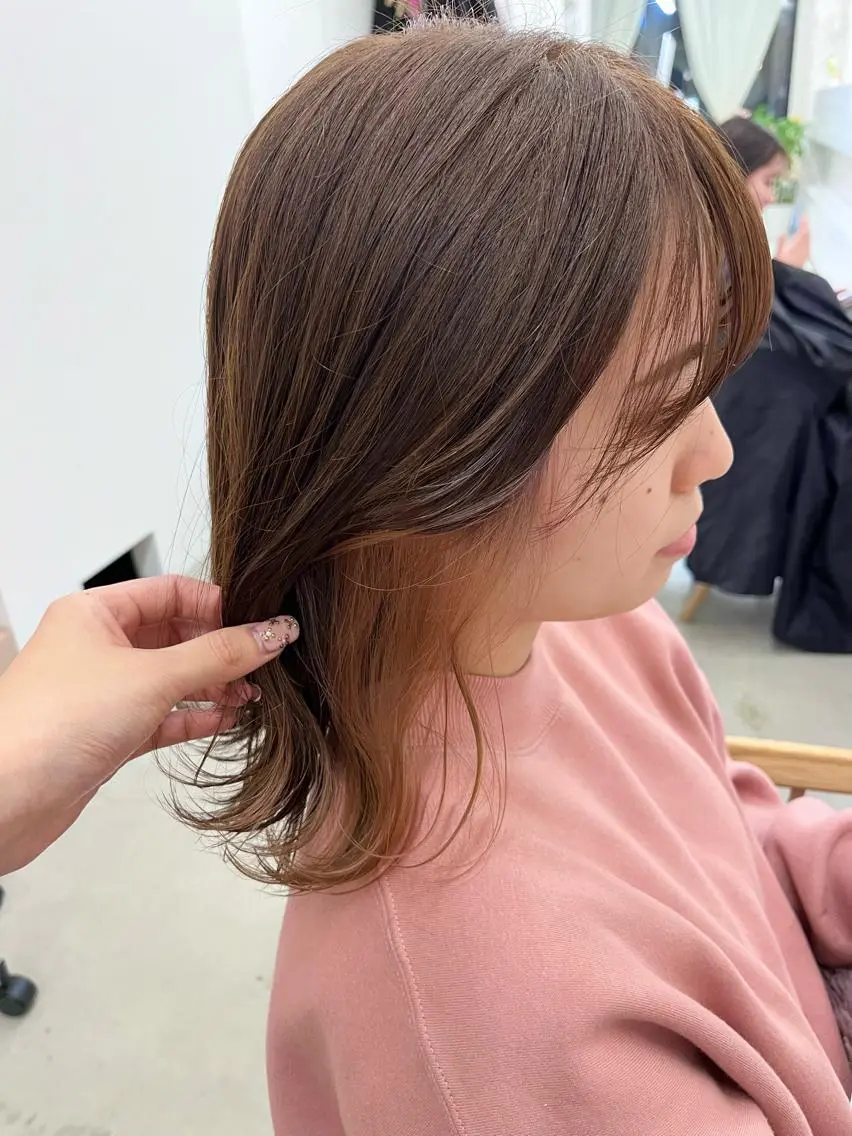 ミディアム 暖色カラー／ ヘアセット🌛櫻井舞のヘアスタイル