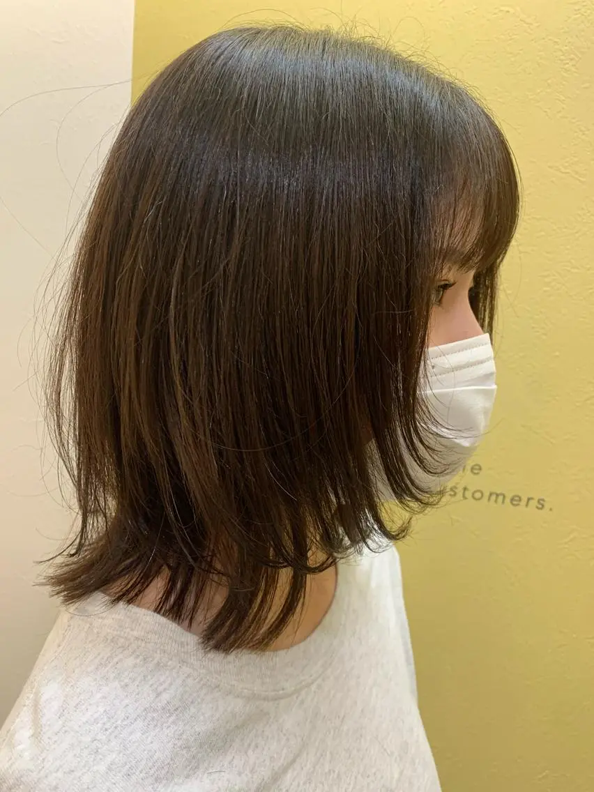 ミディアム レイヤーカット カット トリートメント hubhair レイヤー/透明感のヘアスタイル