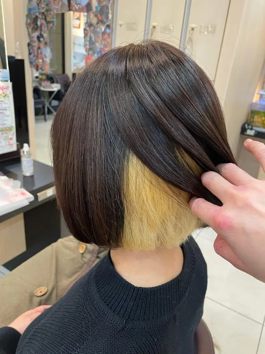 ショート カラー ヘアアレンジ カット ヘアカラー トリートメント リリー /Men's/パーマのヘアスタイル