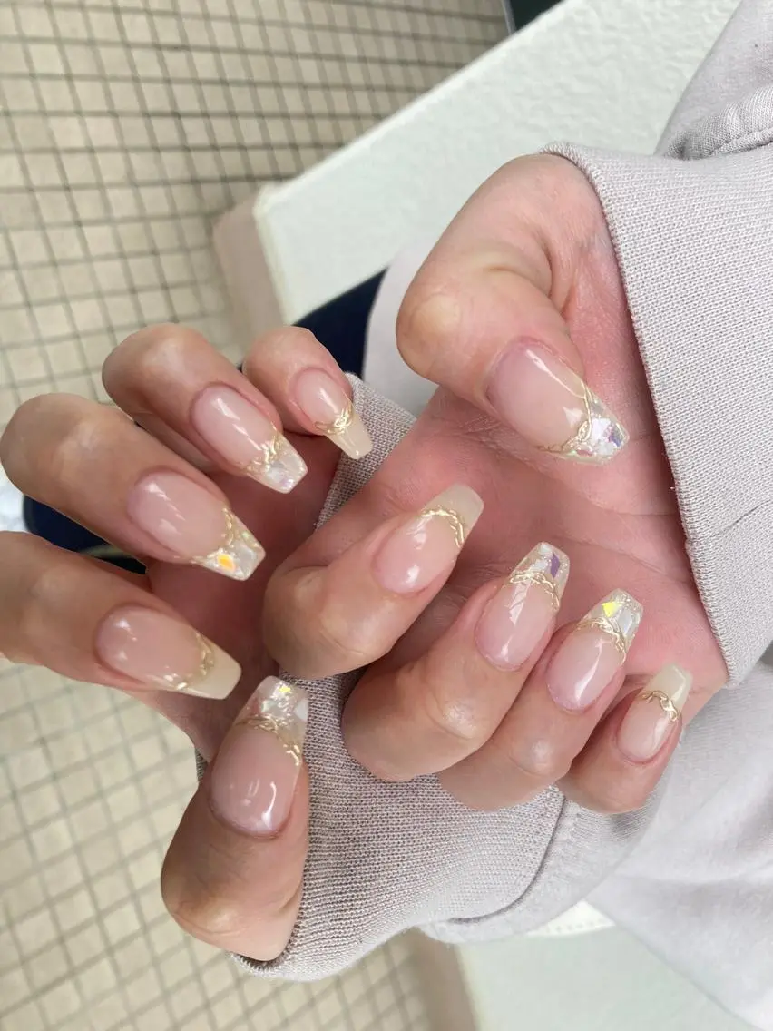 ロング ネイル ハンドネイル フットネイル ✴︎ Delightのネイルデザイン