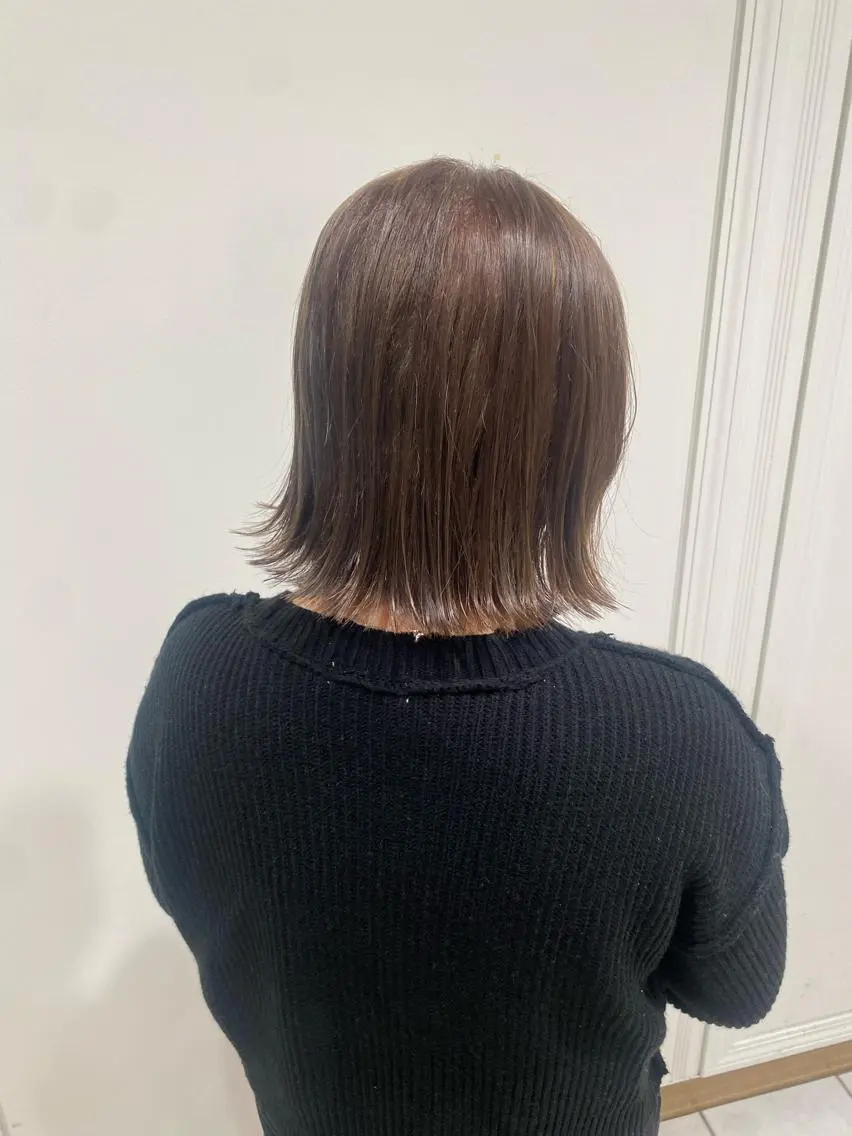 ショート ハイライト MEGU/layer cut/透明感カラーのヘアスタイル