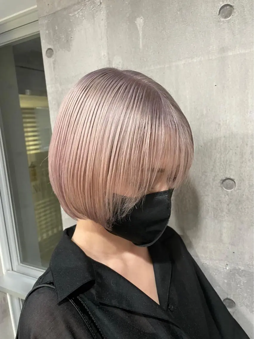 ショート カラー アッシュ アッシュグレー アッシュグレージュ バレイヤージュ ミストバング 💈メンズ特化💈 kousei⚽️のヘアスタイル