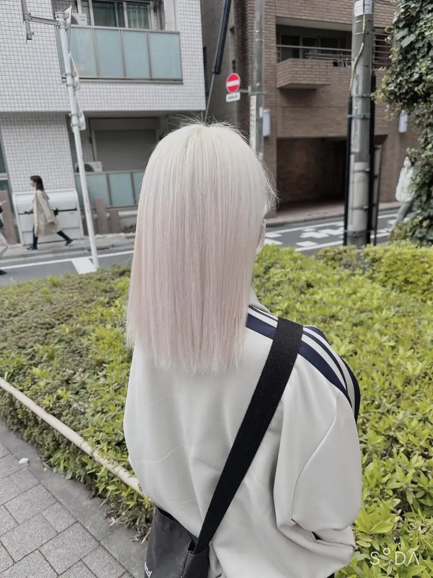 ミディアム カラー ヘアアレンジ ダブルカラー｜ なおき｜池袋美容師のヘアスタイル
