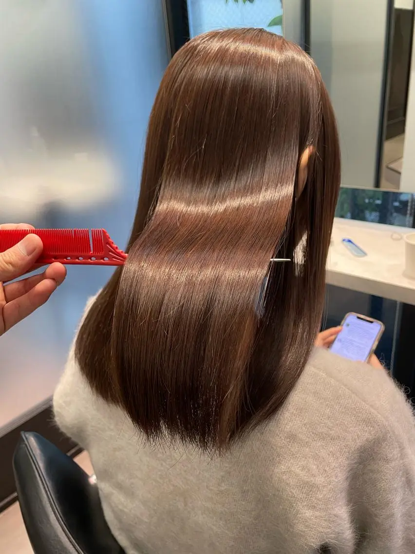 ミディアム カラー 韓国ヘア 店長NEGIのヘアスタイル