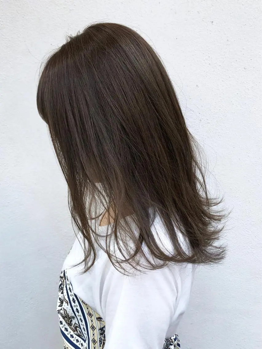 ロング カラー グレージュ 三軒茶屋/髪質改善 やまなかのヘアスタイル