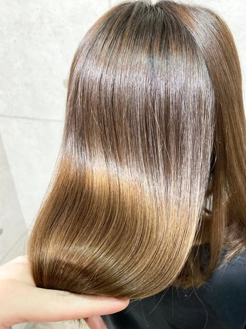 ミディアム カラー パーマ ヘアアレンジ 髪質改善 トリートメント 酸熱トリートメント 👑指名率No.1 👑坂口飛翔のヘアスタイル