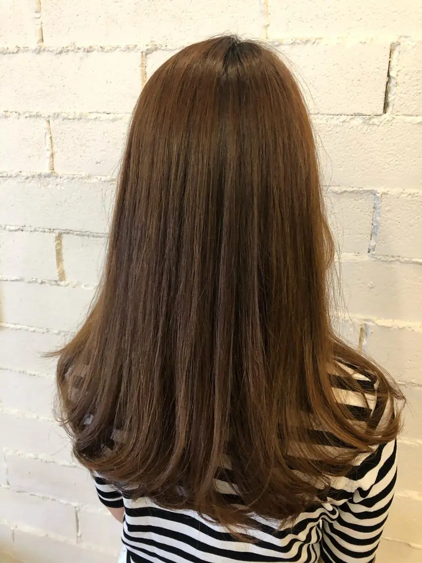ロング カット 縮毛矯正 トリートメント ヘッドスパ 口コミ評価4.9⭐︎ カワナベ マサシのヘアスタイル