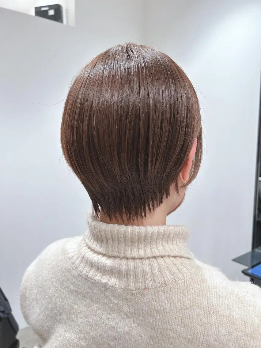 ショート カラー ショートヘア カット ヘアカラー トリートメント ヘッドスパ スキバサミを使わない カット🌼唯🌼のヘアスタイル