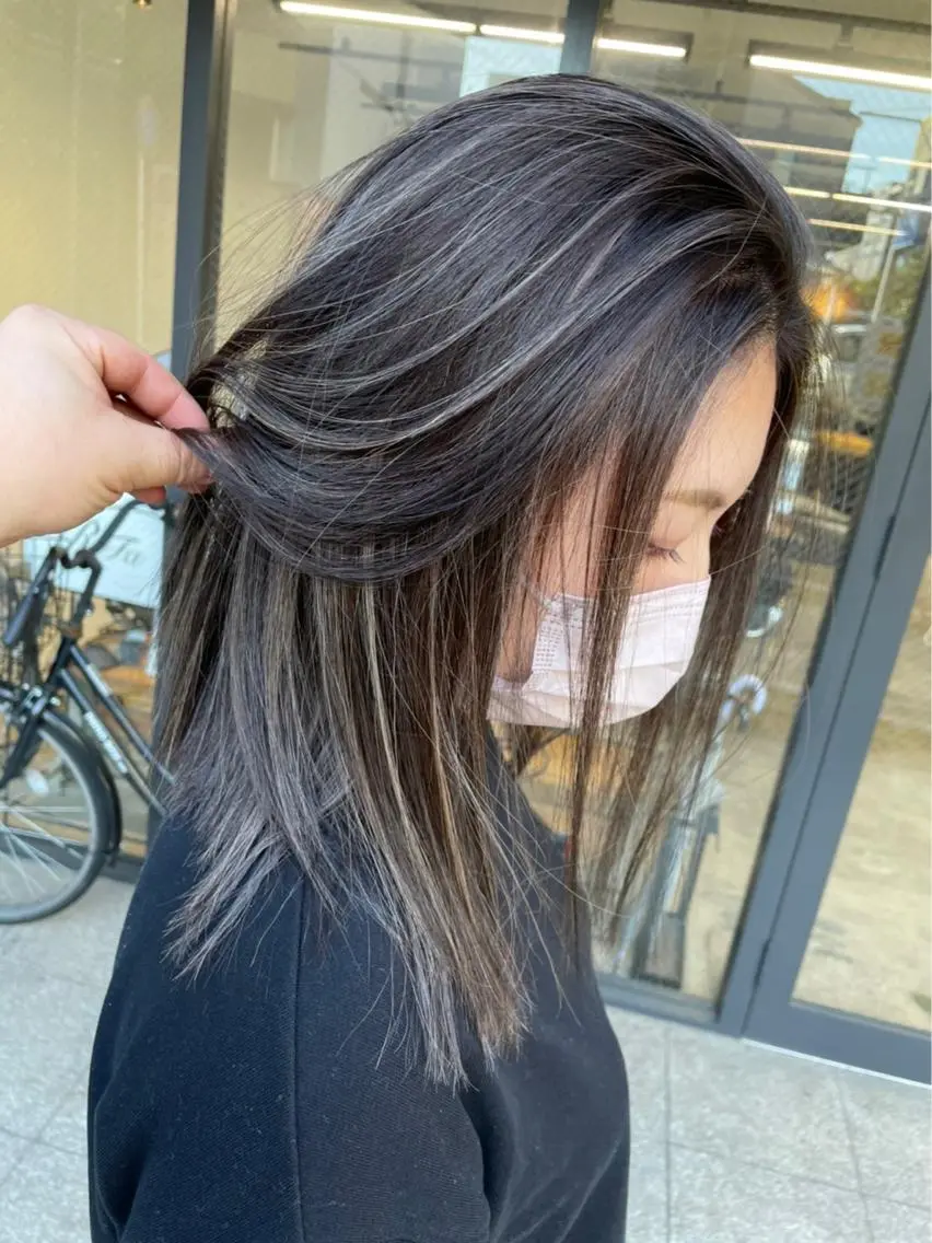 ミディアム カラー ヘアアレンジ 💕 manaka🌺のヘアスタイル