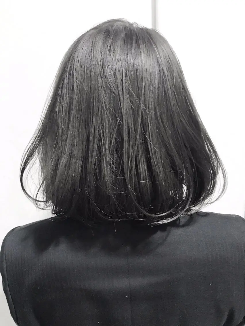 ミディアム カラー ヘアアレンジ ミニボブ/ブリーチ 🌈MISATOのヘアスタイル